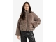 Yaya Faux fur jacket with padded ny 99017 Brown