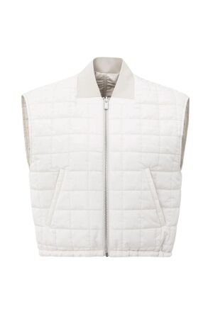 Yaya Nylon reversible bodywarmer 99013 Beige