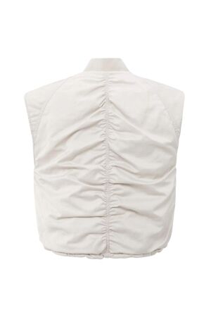 Yaya Nylon reversible bodywarmer 99013 Beige