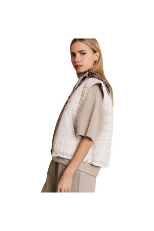 Yaya Nylon reversible bodywarmer 99013 Beige
