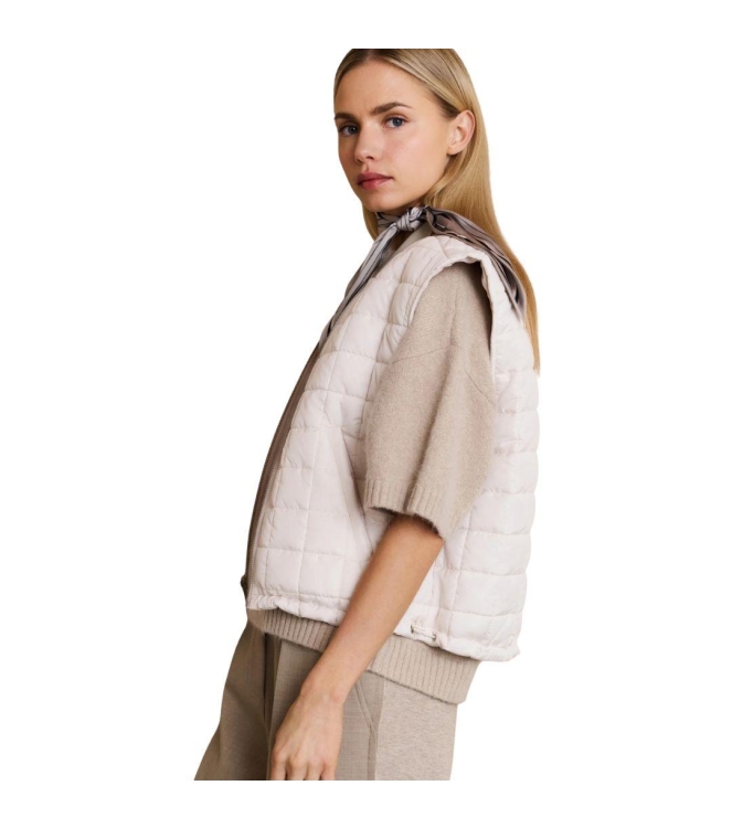 Yaya Nylon reversible bodywarmer 99013 Beige