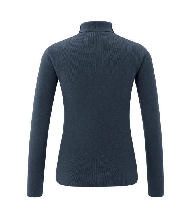 Yaya Ribbed top with turtleneck 94051 Collegiate blue