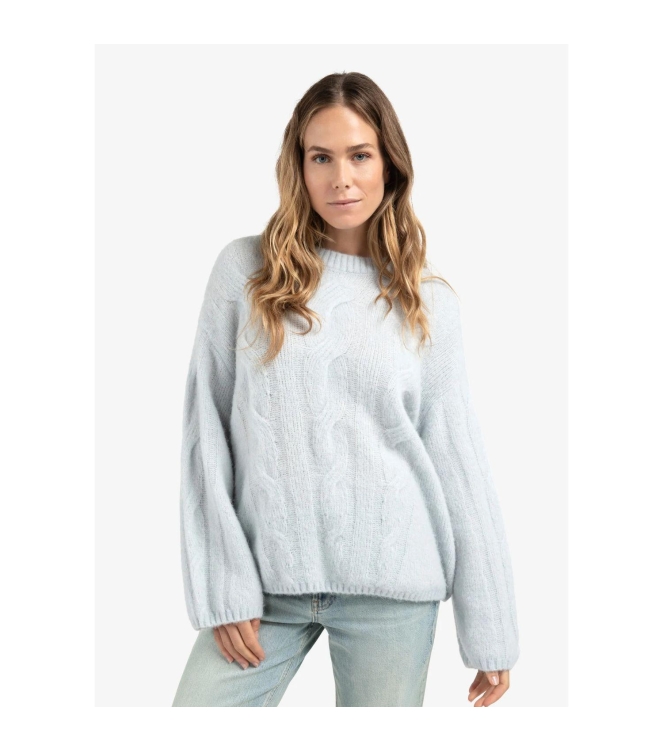 Yaya Soft cable knit sweater 44309 Secret spaces grey