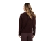 Yaya Soft sweater with V-neck 916191 Fudge purple 