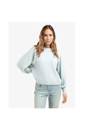 Yaya Ribbed sweater with round neck 44039 Secret spaces grey