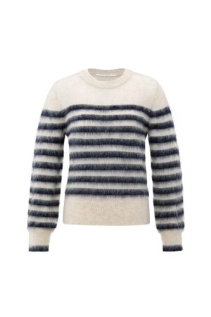 Yaya Striped sweater 940511 Collegiate blue dessin