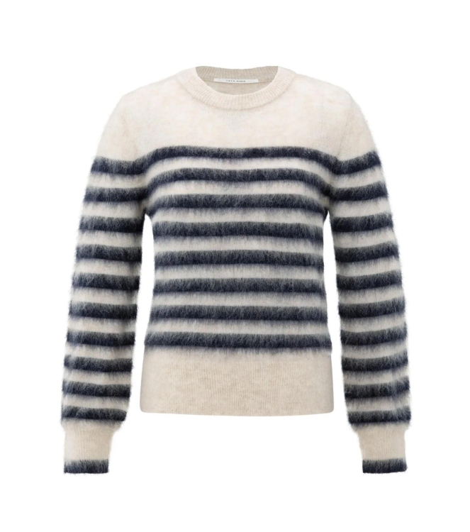 Yaya Striped sweater 940511 Collegiate blue dessin