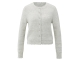 Yaya Cardigan with trim details 990312 Cloud grey melange