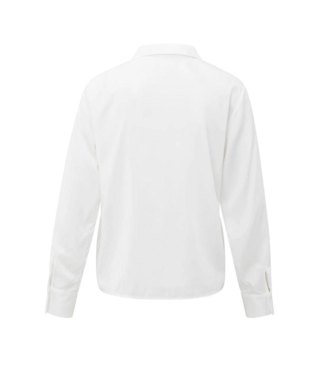 Yaya Blouse with bow collar detail 00000 Pure white