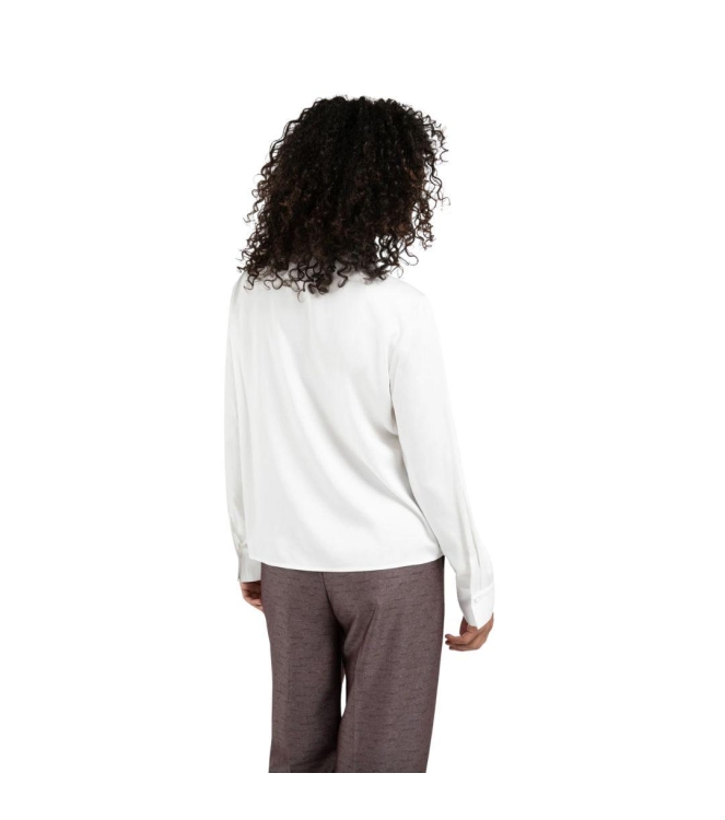 Yaya Blouse with bow collar detail 00000 Pure white