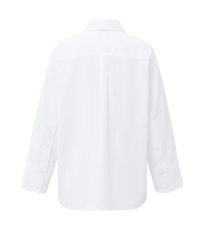 Yaya Soft blouse with wide cuffs 00000 Pure white