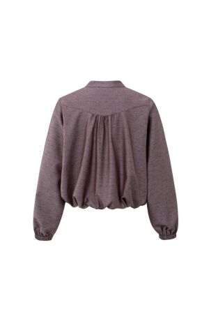 Yaya Balloon-shaped blouse jacket 916191 Fudge purple dessin