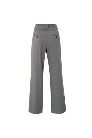 Yaya Woven trousers with pleats 80307 Dark night grey