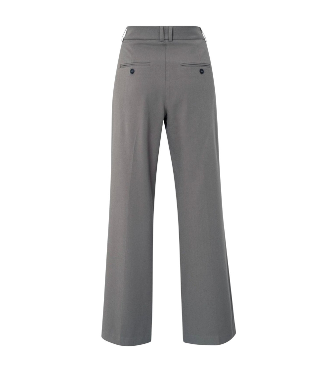 Yaya Woven trousers with pleats 80307 Dark night grey