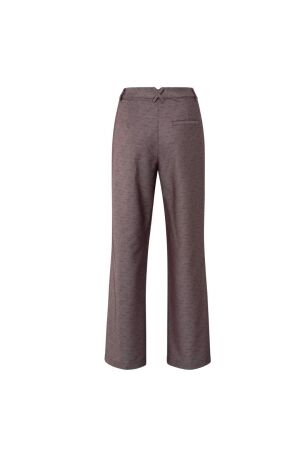 Yaya Shiny woven trousers 916191 Fudge purple dessin