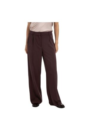 Yaya Trousers with satin side tape 916191 Fudge purple 