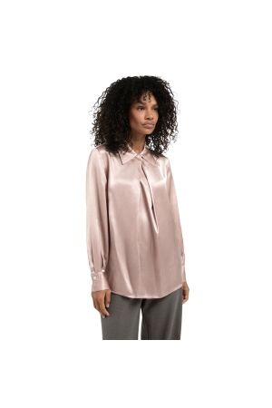 Yaya Satin blouse 61509 Shadow gray pink