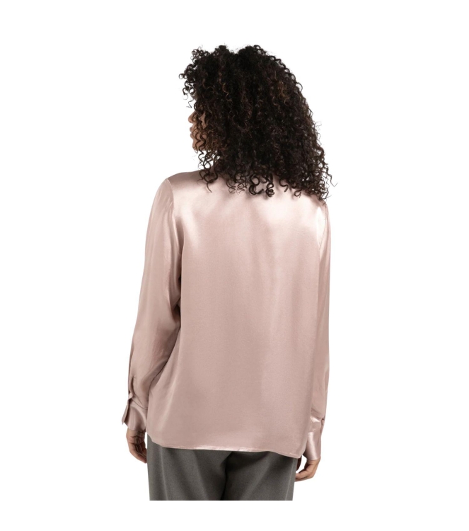 Yaya Satin blouse 61509 Shadow gray pink