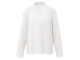 Yaya High neck top with drawstring 24001 Early frost white