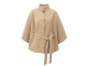Yaya Soft woven poncho with collar 990302 Light camel mel