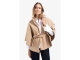 Yaya Soft woven poncho with collar 990302 Light camel mel