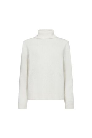 Freequent Plain knit roll neck Star off  white