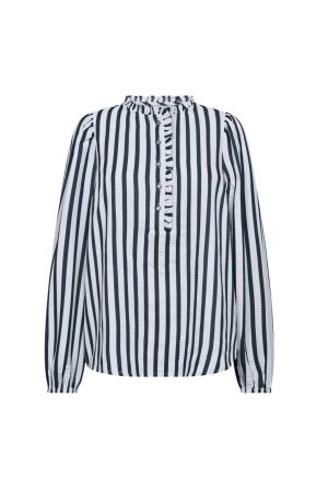 Freequent Yarn dyed stripe Star off white w. salute