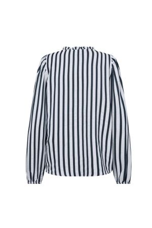 Freequent Yarn dyed stripe Star off white w. salute