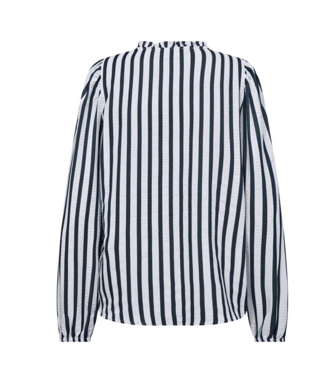 Freequent Yarn dyed stripe Star off white w. salute