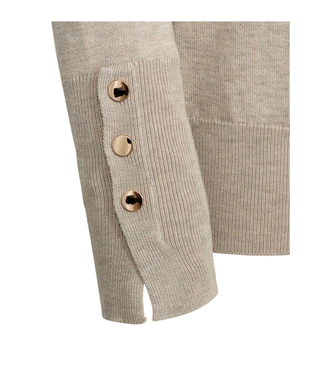 Freequent Plain flat gold button Moonbeam mel