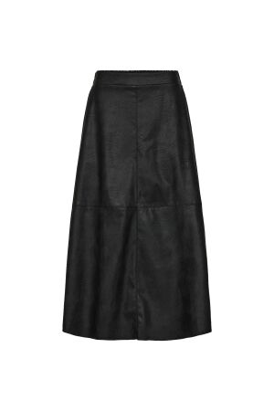 Freequent Faux leather skirt Black