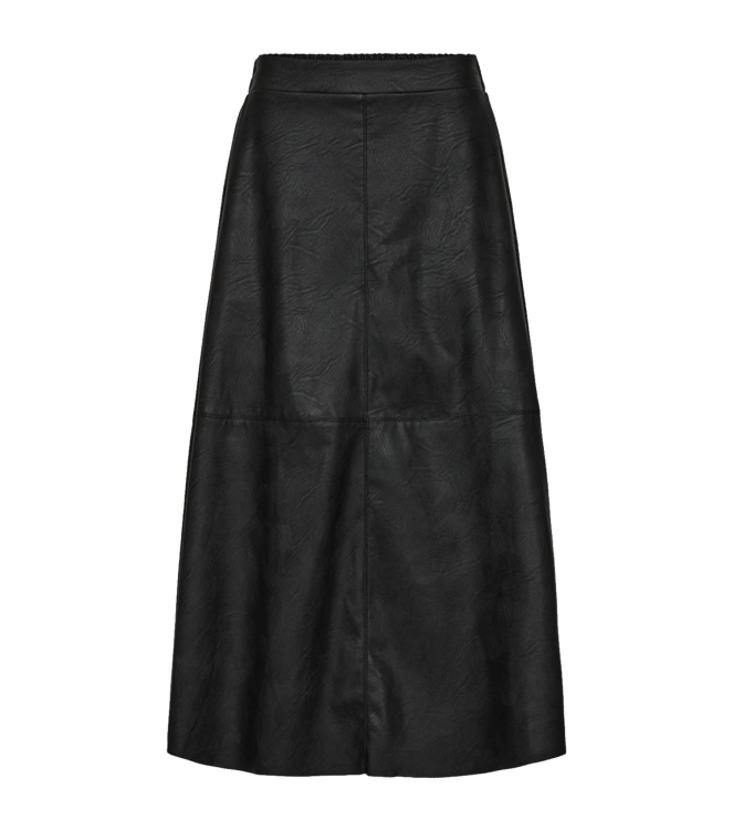 Freequent Faux leather skirt Black