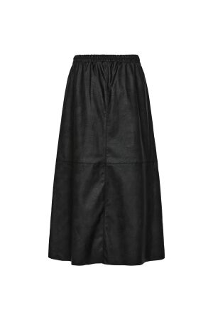 Freequent Faux leather skirt Black