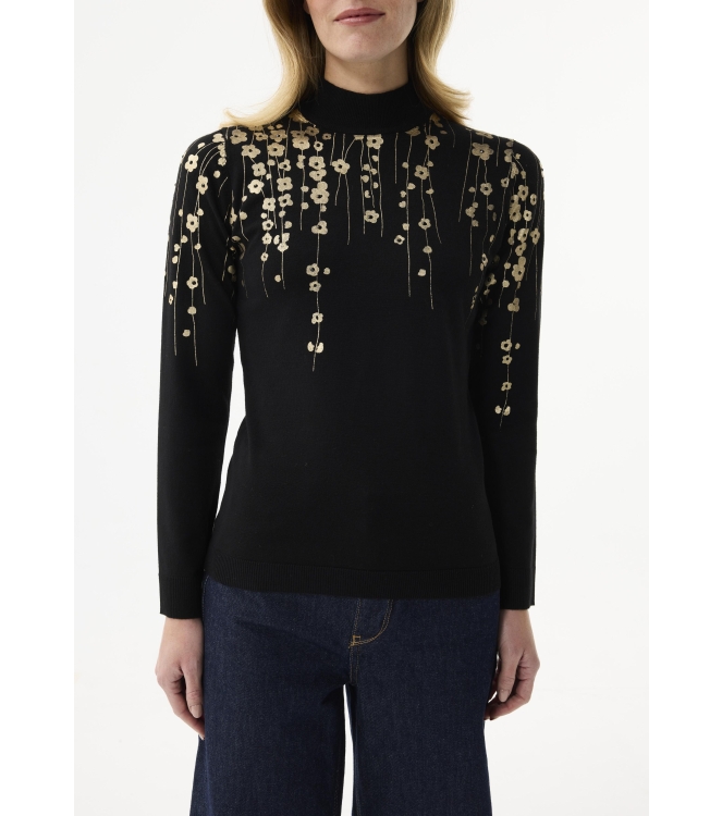 Leo en Ugo Top Black/gold