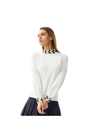 Leo en Ugo Top Off white/black