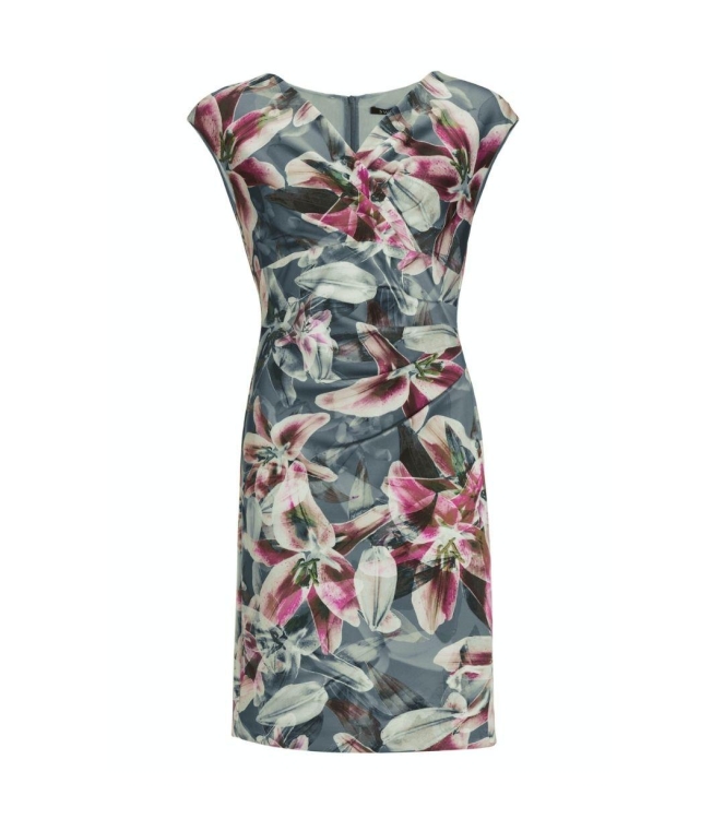 Swing Etui kleid scuba 3101 Timeless blue/multi