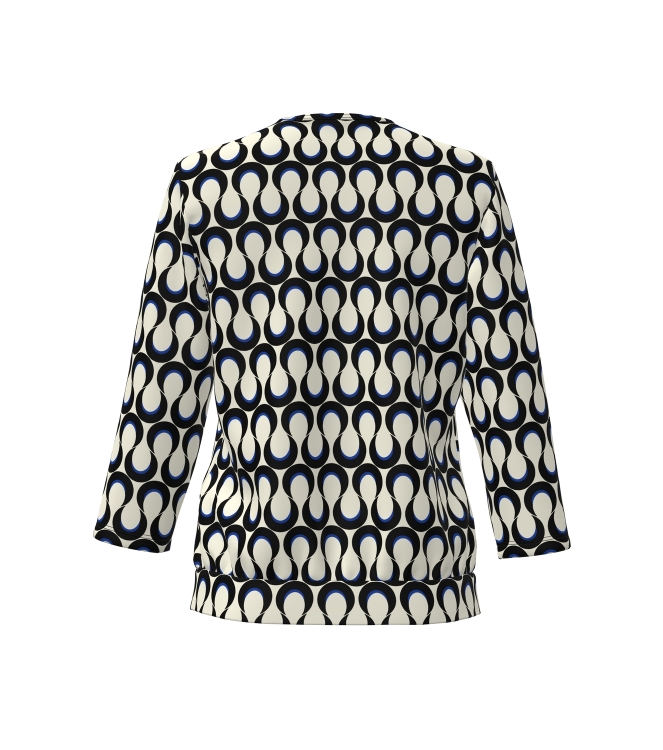 Frank Walder NOSBlusenshirts 552/055 Blue print