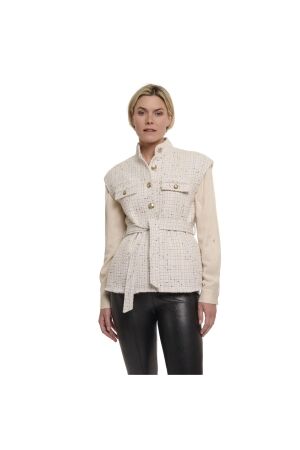 Rino en Pelle Tweed waistcoat 9030 birch