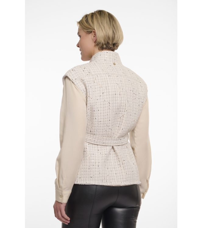 Rino en Pelle Tweed waistcoat 9030 birch