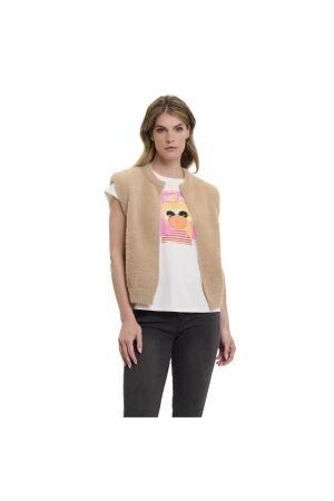 Rino en Pelle Short waistcoat 90 desert