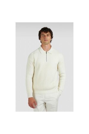 Paul and Shark Shark tag re-wool polo 010 Off white