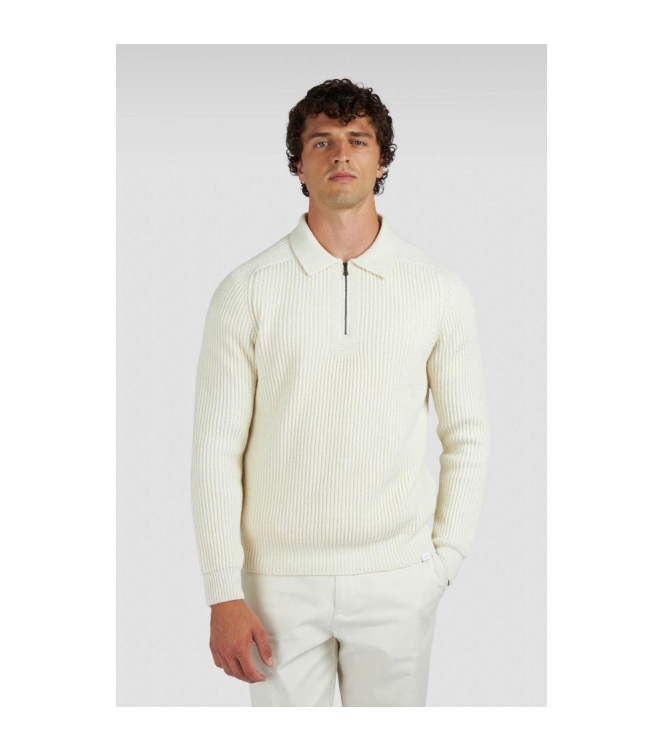 Paul and Shark Shark tag re-wool polo 010 Off white