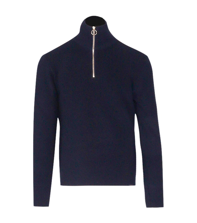 Paul and Shark Shark tag tech wool half zip sweater 50E