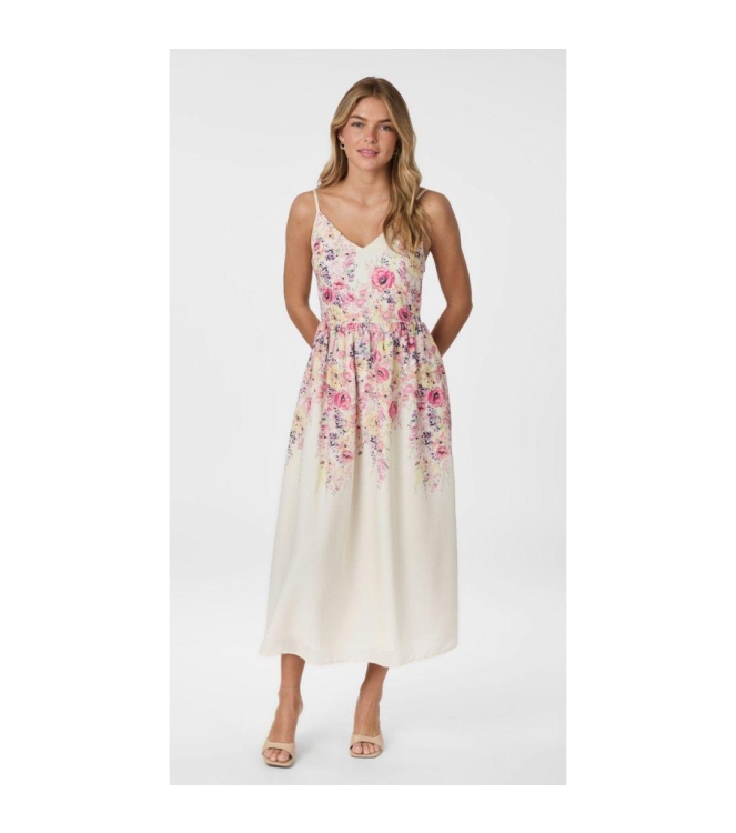 Neo Noir Sanni Flower print dress 124 Ivory