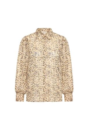 Expresso Blouse woven chiffon print EX204 Dove grey