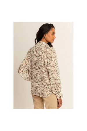 Expresso Blouse woven chiffon print EX204 Dove grey