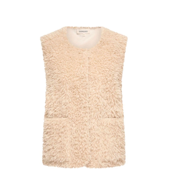 Expresso Bodywarmer woven short EX207 Antique white