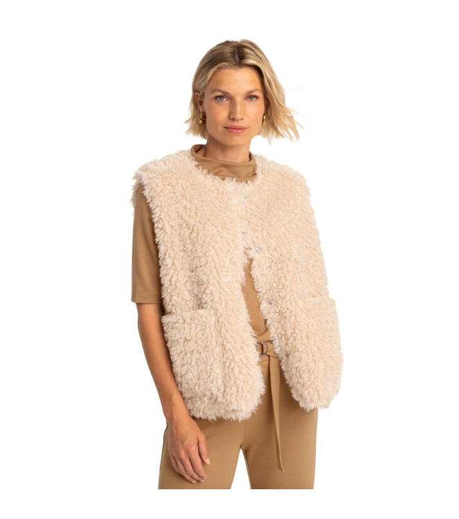 Expresso Bodywarmer woven short EX207 Antique white