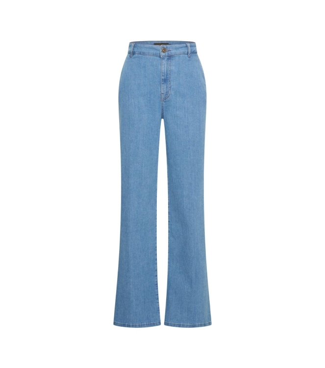 Expresso Pants mid blue denim wide leg EX350 Mid blue denim