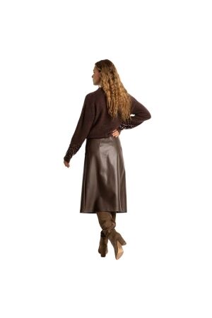 Expresso Skirt pu EX101 Dark coffee